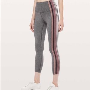 lululemon Take a Hint 25” Tight - Special Edition Rainbow Stripe - size 8